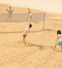 Load image into Gallery viewer, 1:64 Painted Figure Model Miniature Resin Diorama Sand Beach Volleyball Sports
