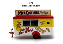 Load image into Gallery viewer, OXFORD 1:76 Mobile Trailer Donuts Cart Vending Vehicle Model Diecast Metal Car New
