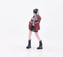 Load image into Gallery viewer, 1:64 Painted Figure Model Miniature Resin Diorama Scene Motorcycle Style Girl
