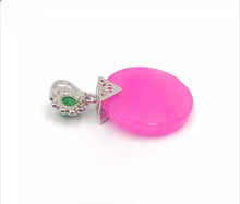 Load image into Gallery viewer, Nature Jade Round Pendant Necklace Gift For Woman Jewelry charm Blessing Lucky S

