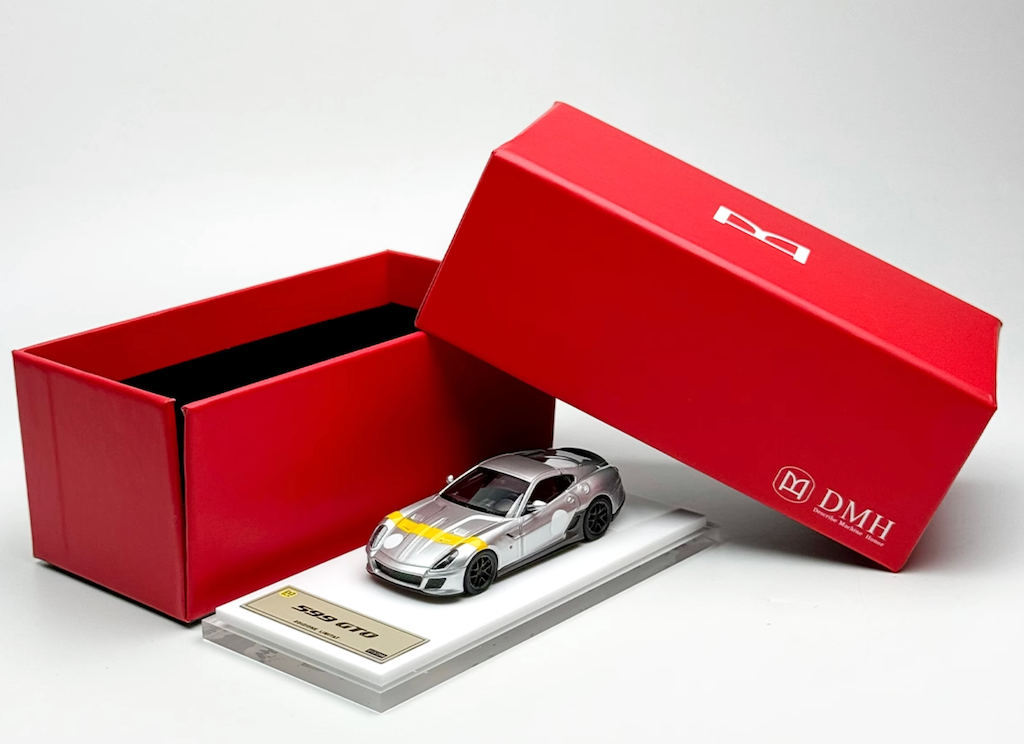 DMH 1:64 Silver 599 GTO Super Racing Sports Model Diecast Resin DMH 1:64 Silver 599 GTO Super Racing Sports Model Diecast Resin