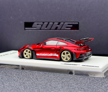 Load image into Gallery viewer, 1:64 SUHE Red 992 GT3 RS Sports Model Diecast Resin Car New Collection
