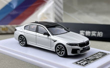 Load image into Gallery viewer, Howie 1:64 Silver M5 F90 Sedan Sports Model Diecast Metal Car New Collection
