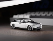 Load image into Gallery viewer, Banana 1:64 Black White Phantom VIII Centenary Model Diecast Metal Car New Collection
