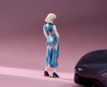 Load image into Gallery viewer, 1:64 Painted Figure Model Miniature Resin Diorama Toy Sand Vintage Dress Girl
