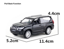 Load image into Gallery viewer, CCA 1:42 Black TOYOTA Land Cruiser Prado SUV Sports Model Toy Diecast Metal Car BN
