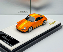 Load image into Gallery viewer, 1:64 LOCARNO Orange Singer 964 Coupe Sports Model Diecast Resin Car New Collection
