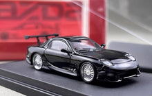 Load image into Gallery viewer, Mortal 1:64 Black RX-7 FD Veilside Sports Model Diecast Metal Car New Collection
