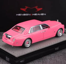 Load image into Gallery viewer, HH 1:64 Pink Phantom 8 Extended Wheelbase Sports Model Diecast Resin Car New Collection

