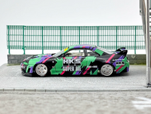 Load image into Gallery viewer, MINIGT Kaido 1:64 HKS Skyline GTR R33 V1 Sport Model Diecast Metal Car 129 New Collection
