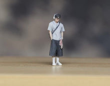 Load image into Gallery viewer, 1:64 Painted Figure Model Miniature Resin Diorama Sand Headset Pocket Boy Man
