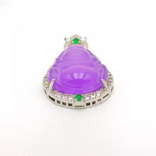 Load image into Gallery viewer, Nature Jade Laughing Budha Pendant Necklace Gift Jewelry Luck Blessing Fortune e
