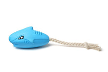 Load image into Gallery viewer, Dog Squeaky Toys Chew Puppy Rubber Rope Toy Durable Aggressive Chewers Pet Shark
