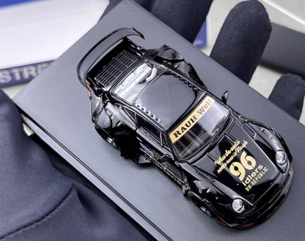 Ignition model 1/64 RWB ブラック\"charlene\" SW 1:64 Black RWB 911 Charlene Racing Sports Model Diecast