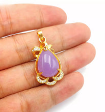 Load image into Gallery viewer, Nature Jade Water Drop Pendant Necklace Gift Jewelry charm Blessing Lucky New e
