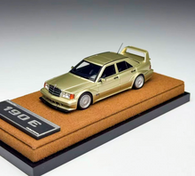 Load image into Gallery viewer, Deepmaker 1:64 Gold 190E EVOII Widebody Sports Model Diecast Resin Car New Collection
