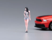 Load image into Gallery viewer, 1:64 Painted Figure Model Miniature Resin Diorama Sand Beauty Qipao Lady Girl
