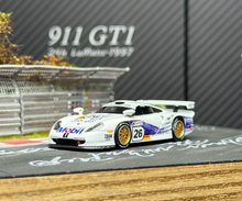 Load image into Gallery viewer, Transcend 1:64 White 911 GT1 1997 24h #26 Sports Model Diecast Metal Car New Collection
