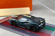 Load image into Gallery viewer, U2 1:64 Green Novitec 488 Pista Racing Sports Model Diecast Resin Car New
