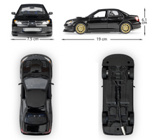 Load image into Gallery viewer, WELLY 1:24 JDM Impreza WRX STI Racing Sports Model Diecast Metal Car Display
