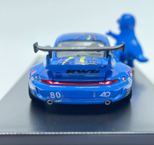 Load image into Gallery viewer, MC 1:64 Blue Dinosaur RWB 993 Figure Sports Model Diecast Metal Car Box New Collection
