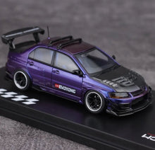 Load image into Gallery viewer, IHCM 1:64 Purple Carbon Lancer EVO 9 IX GSR Sports Model Diecast Metal Car New Collection
