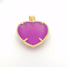 Load image into Gallery viewer, Nature Jade Heart Pendant Necklace Gift Jewelry charm Blessing Fortune Lucky e
