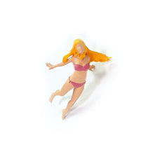 Load image into Gallery viewer, 1:64 Painted Figure Mini Model Miniature Resin Diorama Beauty Bikini Girl Blond
