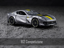 Load image into Gallery viewer, Bburago 1:64 Gray Ferrari 812 Competizione Sports Model Diecast Metal Car New Collection
