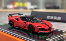 Load image into Gallery viewer, U2 1:64 Red #16 SF90XX Stradale Racing Sports Model Diecast Resin Car New Collection

