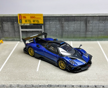 Load image into Gallery viewer, CM 1:64 Blue Zonda Super Racing Sports Model Diecast Metal Car
