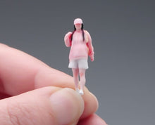 Load image into Gallery viewer, 1:64 Painted Figure Model Miniature Resin Diorama White Lady Girl Pink Top Cute

