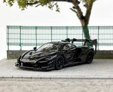 Load image into Gallery viewer, CM 1:64 Black Senna GTR Racing Sports Model Diecast Metal Car New Collection
