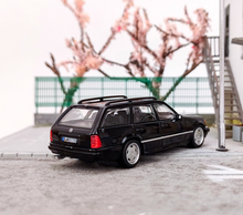 Load image into Gallery viewer, Mortal 1:64 Black S124 E300 Wagon Roof Bike Model Diecast Metal Car New
