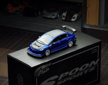 Load image into Gallery viewer, MT 1:64 Blue Carbon Civic Type R FD2 Sports Model Diecast Metal Car New Collection
