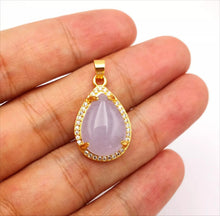 Load image into Gallery viewer, Nature Jade Water Drop Pendant Necklace Gift Jewelry charm Blessing Lucky New f
