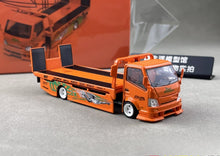 Load image into Gallery viewer, Supcar 1:64 Orange H300 Flatbed Trailer Truck Model Diecast Metal Car New Collection
