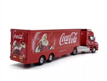 Load image into Gallery viewer, 1:76 Red Coke Christmas Scania T Cab Delivery Truck Model Diecast Metal Car
