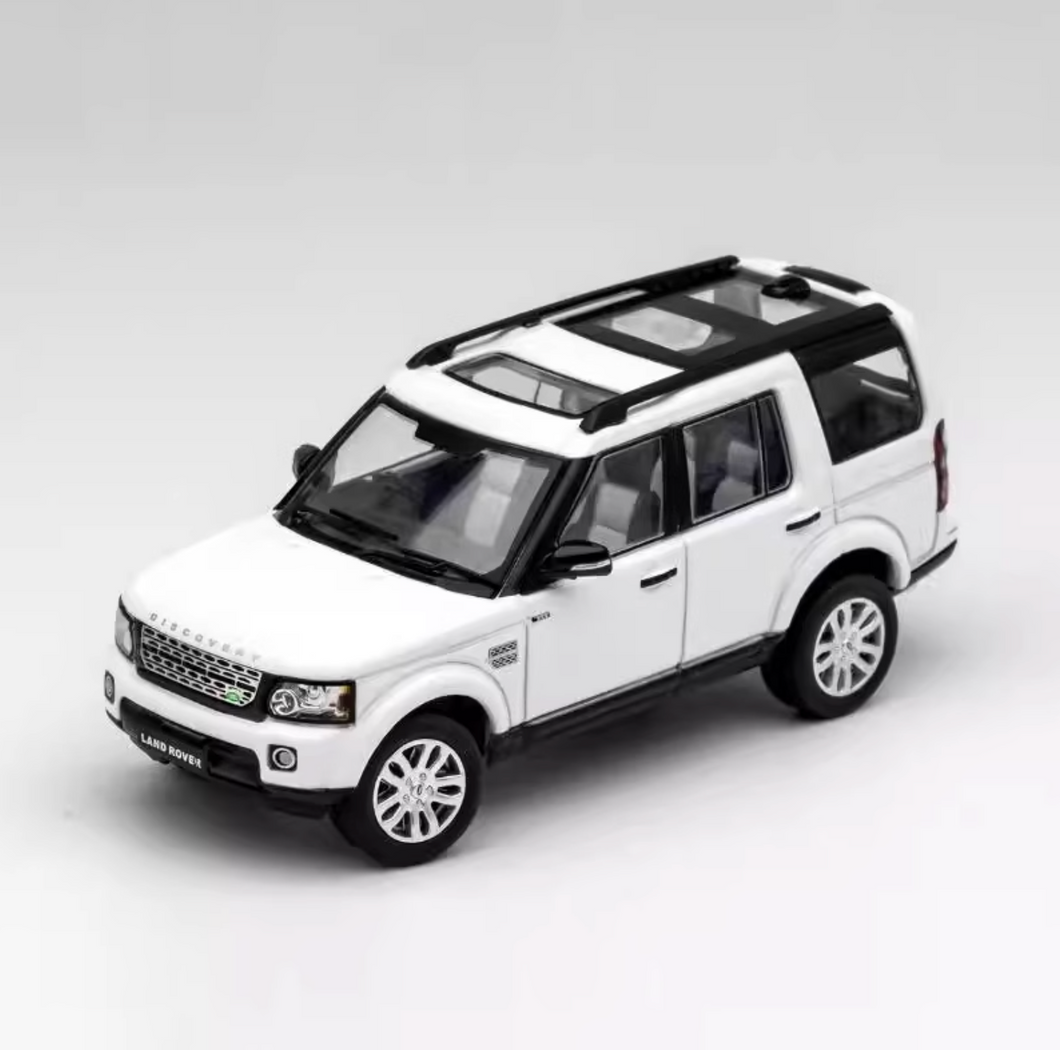 GCD 1:64 White Discovery 4 SUV Off Road Vehicle Model Diecast Metal Car New