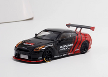 Load image into Gallery viewer, Fuji 1:64 JDM Advan GTR R35 Pandem Rocket Bunny Model Diecast Metal Car New Collection
