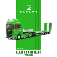 Load image into Gallery viewer, Supcar 1:64 Green S730 Flatbed Container Truck Model Diecast Metal Car New Collection
