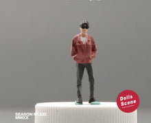 Load image into Gallery viewer, 1:64 Painted Figure Mini Model Miniature Resin Diorama Sunglasses Man Boy Trendy
