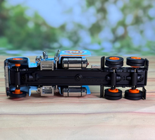 Load image into Gallery viewer, FINE 1:64 Gulf Racing Peterbilt King Hauler Trailer Model Diecast Metal Car
