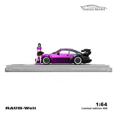 Load image into Gallery viewer, Aurora 1:64 992 GT3 RS RWB 964 Karting Figure Sport Model Diecast Metal Car
