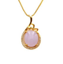 Load image into Gallery viewer, Nature Jade Water Drop Pendant Necklace Gift Jewelry charm Blessing Lucky New b
