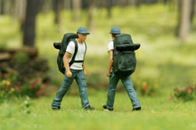 Load image into Gallery viewer, 1:64 Painted Figure Model Miniature Resin Diorama Toy Hiker Climber Backpacker New Collection
