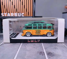 Load image into Gallery viewer, LMLF 1:64 VW T1 RWB Van Bus Camper Kombi Turtles Model Diecast Metal Car New Collect
