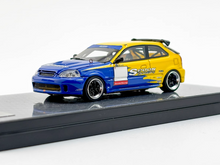 Load image into Gallery viewer, NA 1:64 Yellow Spoon #95 Civic Type R EK9 Sports Model Diecast Resin Car New Collection
