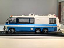 Load image into Gallery viewer, MK 1:64 Blue APA GMC Motor Home Road Trip RV Van Model Diecast Resin Car New Collection
