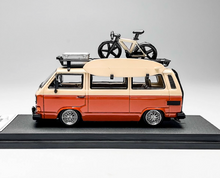 Load image into Gallery viewer, Mortal 1:64 Orange VW T3 Multi Mini Van Camper Sport Model Diecast Metal Car
